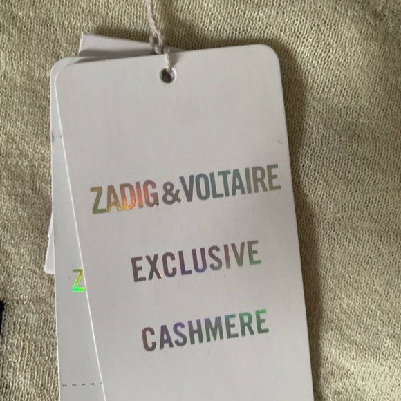 NWT Zadig & Voltaire Hexago Oh Yeah Cashmere Top - Picture 9 of 12